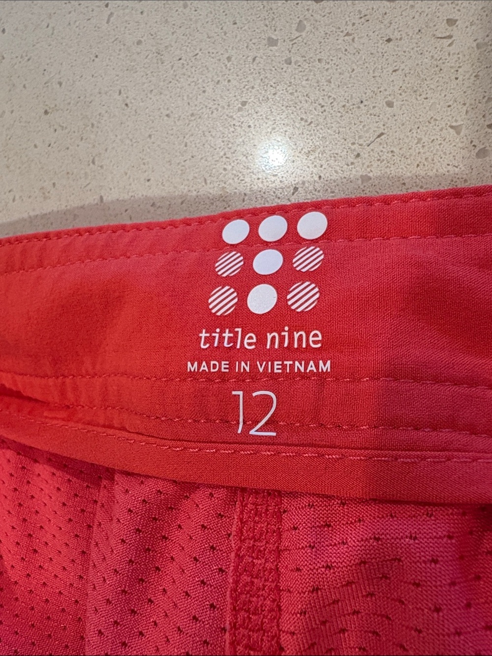 Title Nine Bright Coral Skater Skort with Zip Pockets - Size 12